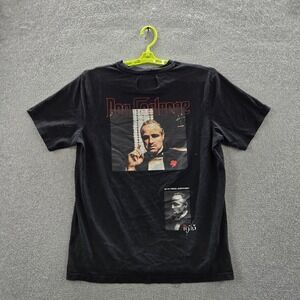 Shoe Palace Men Shirt MEDIUM Black Godfather Movie Print Tee